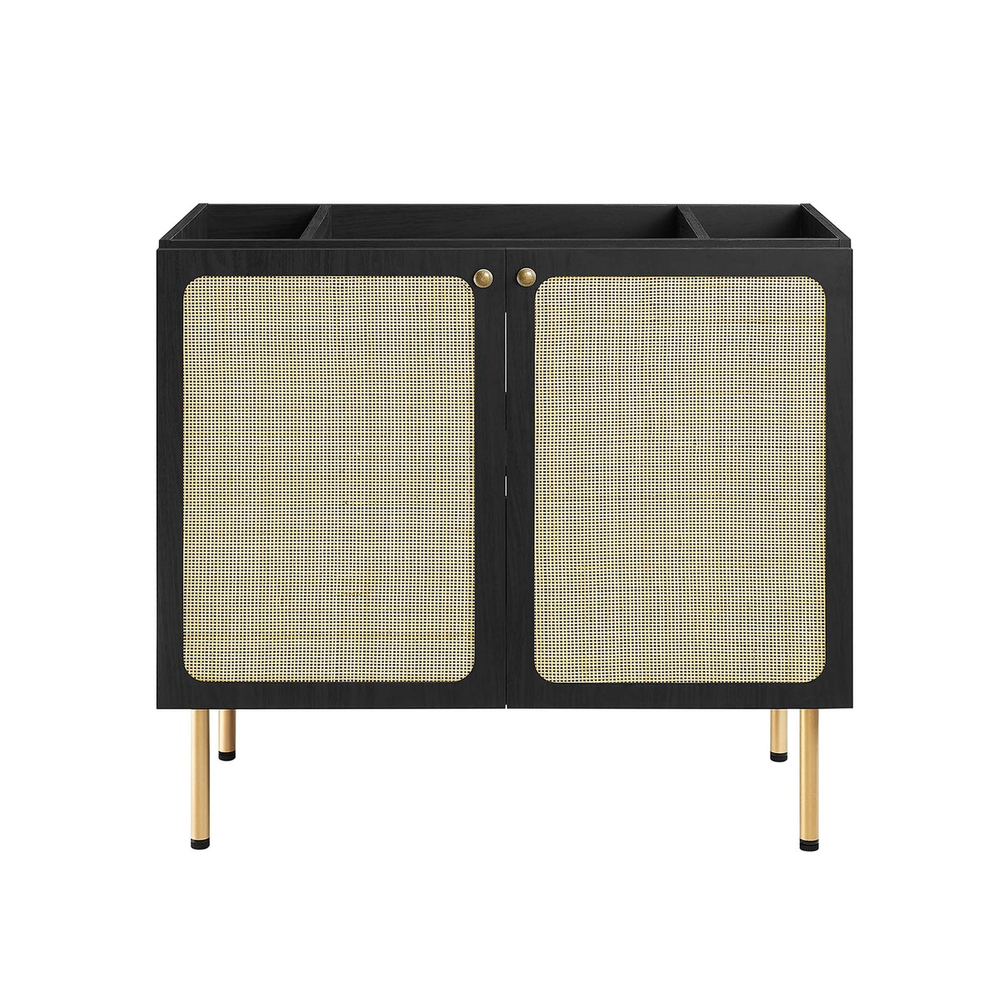 Modway Outlet Chaucer 36" Bathroom Vanity Cabinet (Sink Basin Not Included) by Modway  Bathroom Furniture Black - EEI-6603-BLK