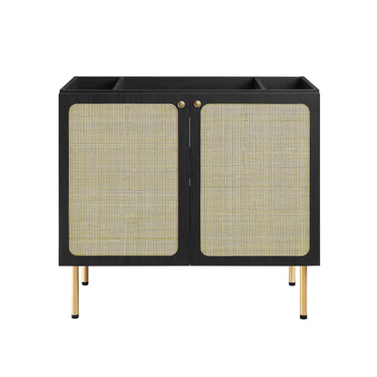 Modway Outlet Chaucer 36" Bathroom Vanity Cabinet (Sink Basin Not Included) by Modway  Bathroom Furniture Black - EEI-6603-BLK