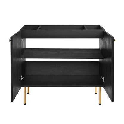 Modway Outlet Chaucer 36" Bathroom Vanity Cabinet (Sink Basin Not Included) by Modway  Bathroom Furniture Black - EEI-6603-BLK