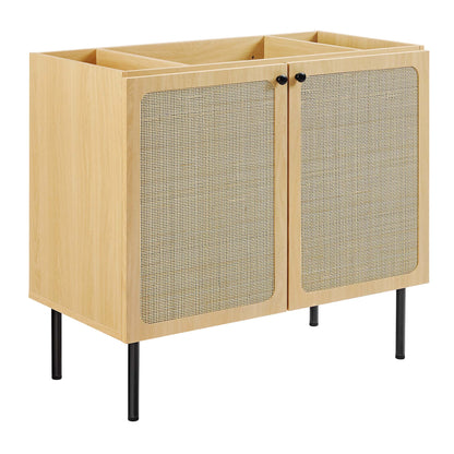 Modway Outlet Chaucer 36" Bathroom Vanity Cabinet (Sink Basin Not Included) by Modway  Bathroom Furniture Oak - EEI-6603-OAK