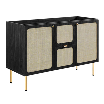 Modway Outlet Chaucer 48" Bathroom Vanity Cabinet (Sink Basin Not Included) by Modway  Bathroom Furniture Black - EEI-6604-BLK