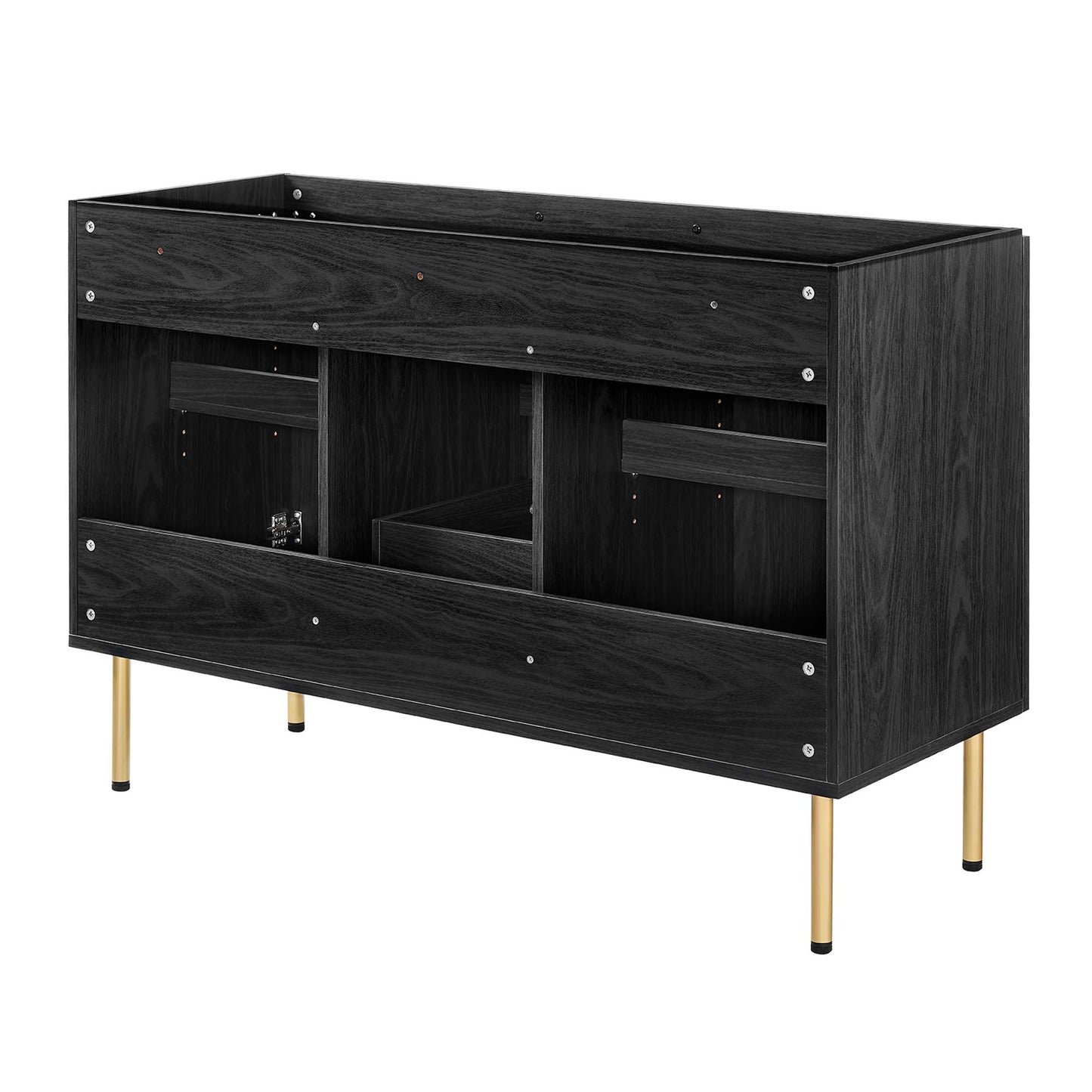 Modway Outlet Chaucer 48" Bathroom Vanity Cabinet (Sink Basin Not Included) by Modway  Bathroom Furniture Black - EEI-6604-BLK