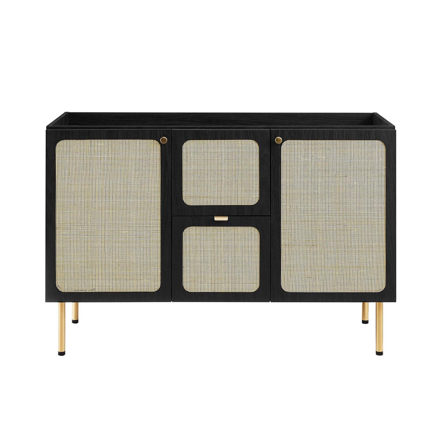 Modway Outlet Chaucer 48" Bathroom Vanity Cabinet (Sink Basin Not Included) by Modway  Bathroom Furniture Black - EEI-6604-BLK