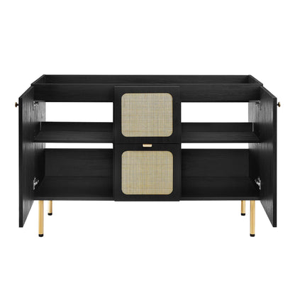 Modway Outlet Chaucer 48" Bathroom Vanity Cabinet (Sink Basin Not Included) by Modway  Bathroom Furniture Black - EEI-6604-BLK