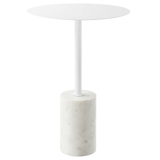 Modway - Lyric Round Side Table by Modway  Living Room Tables White - EEI-6605-WHI-WHI