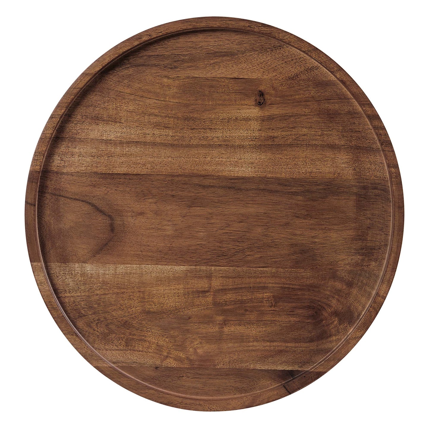 Modway - Amina Round Acacia Wood Side Table by Modway  Living Room Tables Brown - EEI-6607-WHI-LOC