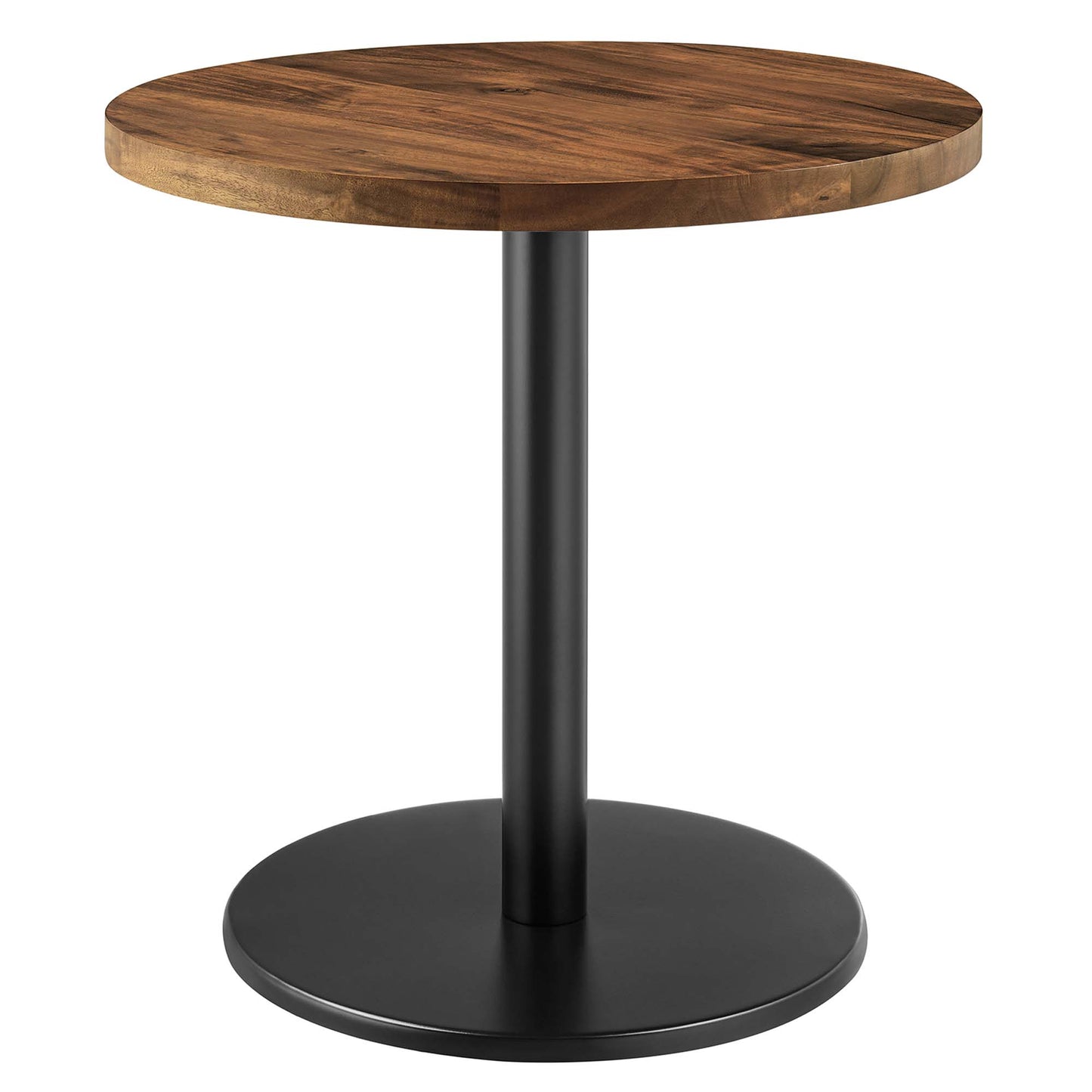 Modway - Viva Round Acacia Wood Side Table by Modway  Living Room Tables Black - EEI-6610-BLK-LOC