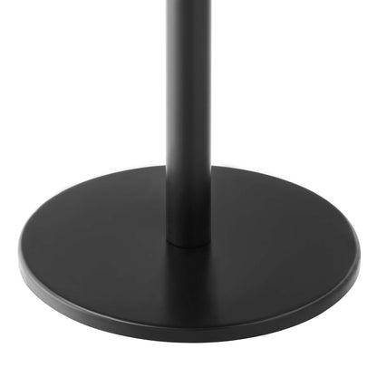 Modway - Viva Round Acacia Wood Side Table by Modway  Living Room Tables Black - EEI-6610-BLK-LOC