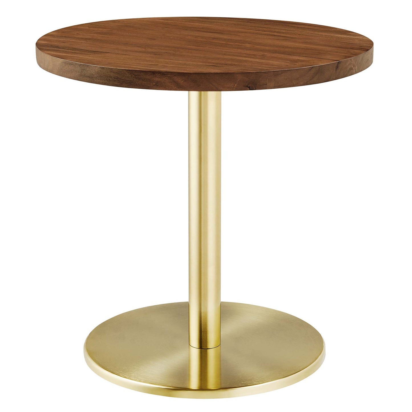 Modway - Viva Round Acacia Wood Side Table by Modway  Living Room Tables Brown - EEI-6610-BRA-LOC