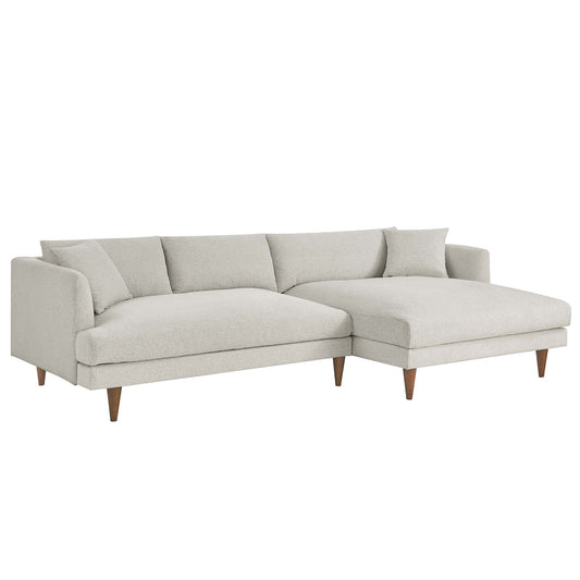 Modway - Zoya Right-Facing Down Filled Overstuffed Sectional Sofa by Modway  Living Room Sofas and Armchairs White - EEI-6612-HEI
