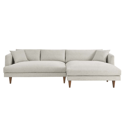 Modway - Zoya Right-Facing Down Filled Overstuffed Sectional Sofa by Modway  Living Room Sofas and Armchairs White - EEI-6612-HEI
