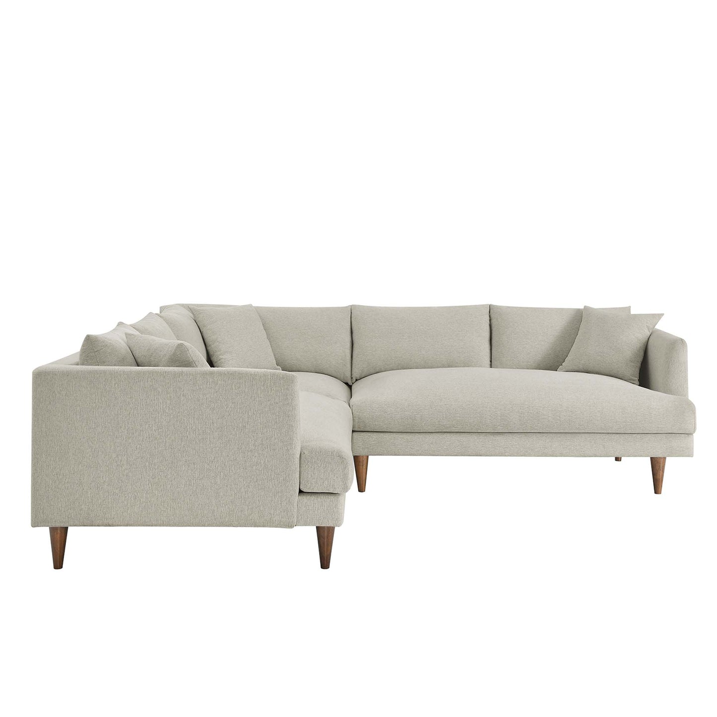 Modway - Zoya 3 Piece Down Filled Overstuffed Sectional Sofa by Modway  Living Room Sofas and Armchairs White - EEI-6613-HEI
