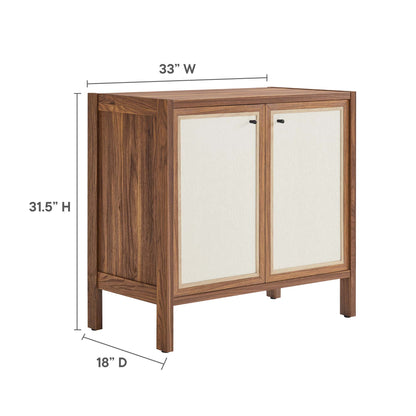 Modway - Capri 33" Wood Grain Storage Cabinet by Modway  Living Room  Brown - EEI-6615-WAL