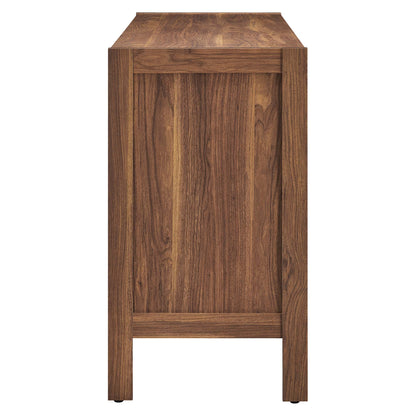 Modway - Capri 65" Wood Grain Sideboard Storage Cabinet by Modway  Living Room  Brown - EEI-6616-WAL