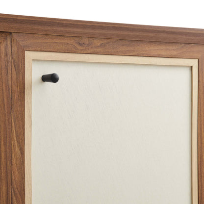 Modway - Capri 65" Wood Grain Sideboard Storage Cabinet by Modway  Living Room  Brown - EEI-6616-WAL