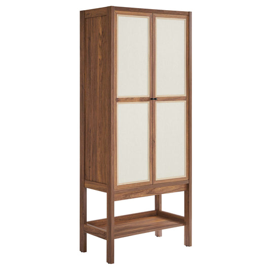 Modway - Capri Tall Wood Grain Standing Storage Cabinet by Modway  Living Room Decor Brown - EEI-6620-WAL
