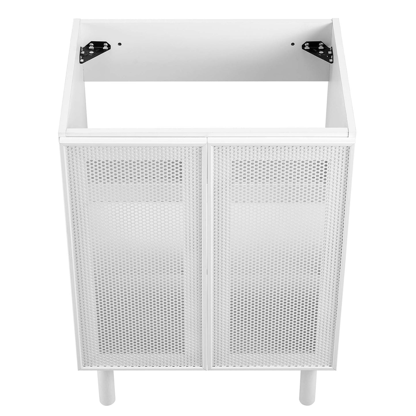 Modway - Calla 24" Perforated Metal Bathroom Vanity Cabinet (Sink Basin Not Included) by Modway  Bathroom Vanities White - EEI-6621-WHI