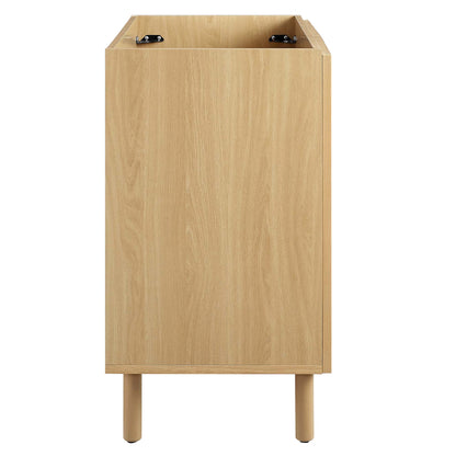 Modway - Calla 36" Perforated Metal Bathroom Vanity Cabinet (Sink Basin Not Included) by Modway  Bathroom Vanities Brown - EEI-6622-OAK