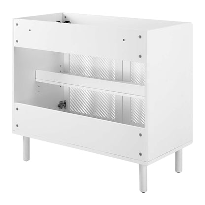 Modway - Calla 36" Perforated Metal Bathroom Vanity Cabinet (Sink Basin Not Included) by Modway  Bathroom Vanities White - EEI-6622-WHI