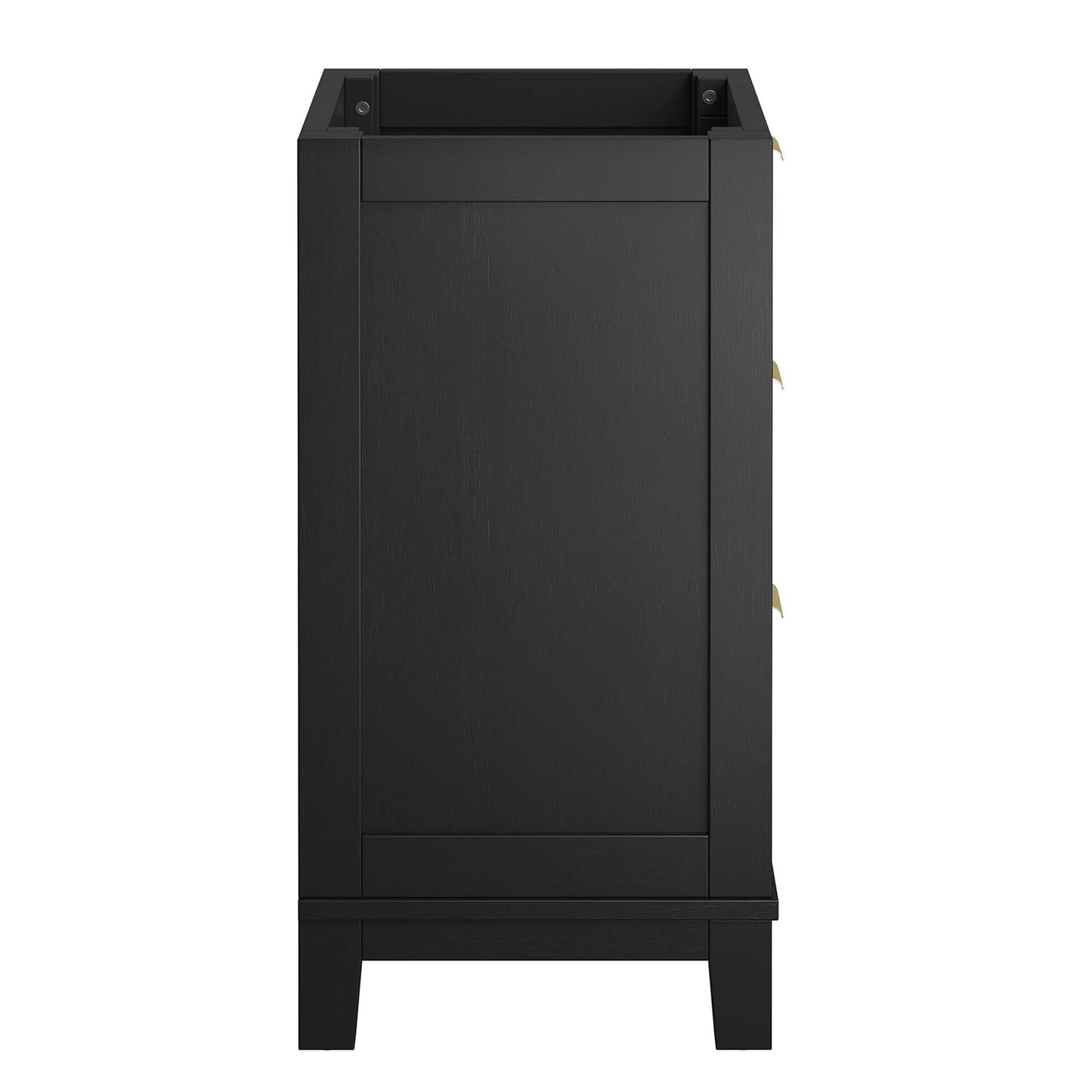 Modway - Dixie 24? Solid Wood Bathroom Vanity Cabinet (Sink Basin Not Included) by Modway  Bathroom Vanities Black - EEI-6625-BLK