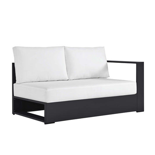 Modway - Tahoe Outdoor Patio Powder-Coated Aluminum Modular Right-Facing Loveseat by Modway  Outdoor Furniture Sofa Sectionals White - EEI-6630-GRY-WHI