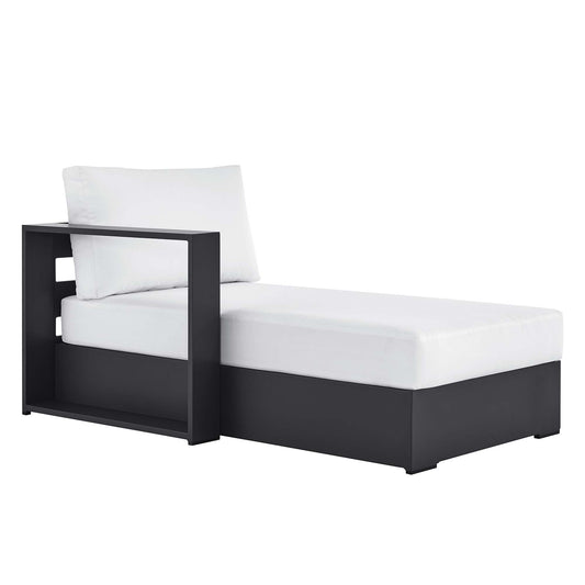 Modway - Tahoe Outdoor Patio Powder-Coated Aluminum Modular Left-Facing Chaise Lounge by Modway  Outdoor Furniture Sofa Sectionals White - EEI-6632-GRY-WHI