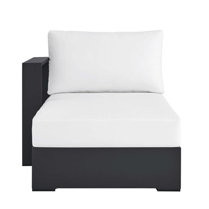 Modway - Tahoe Outdoor Patio Powder-Coated Aluminum Modular Left-Facing Chaise Lounge by Modway  Outdoor Furniture Sofa Sectionals White - EEI-6632-GRY-WHI