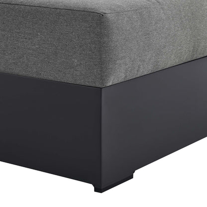 Modway - Tahoe Outdoor Patio Powder-Coated Aluminum Modular Right-Facing Chaise Lounge by Modway  Outdoor Furniture Sofa Sectionals Brown - EEI-6633-GRY-CHA