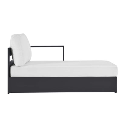 Modway - Tahoe Outdoor Patio Powder-Coated Aluminum Modular Right-Facing Chaise Lounge by Modway  Outdoor Furniture Sofa Sectionals White - EEI-6633-GRY-WHI