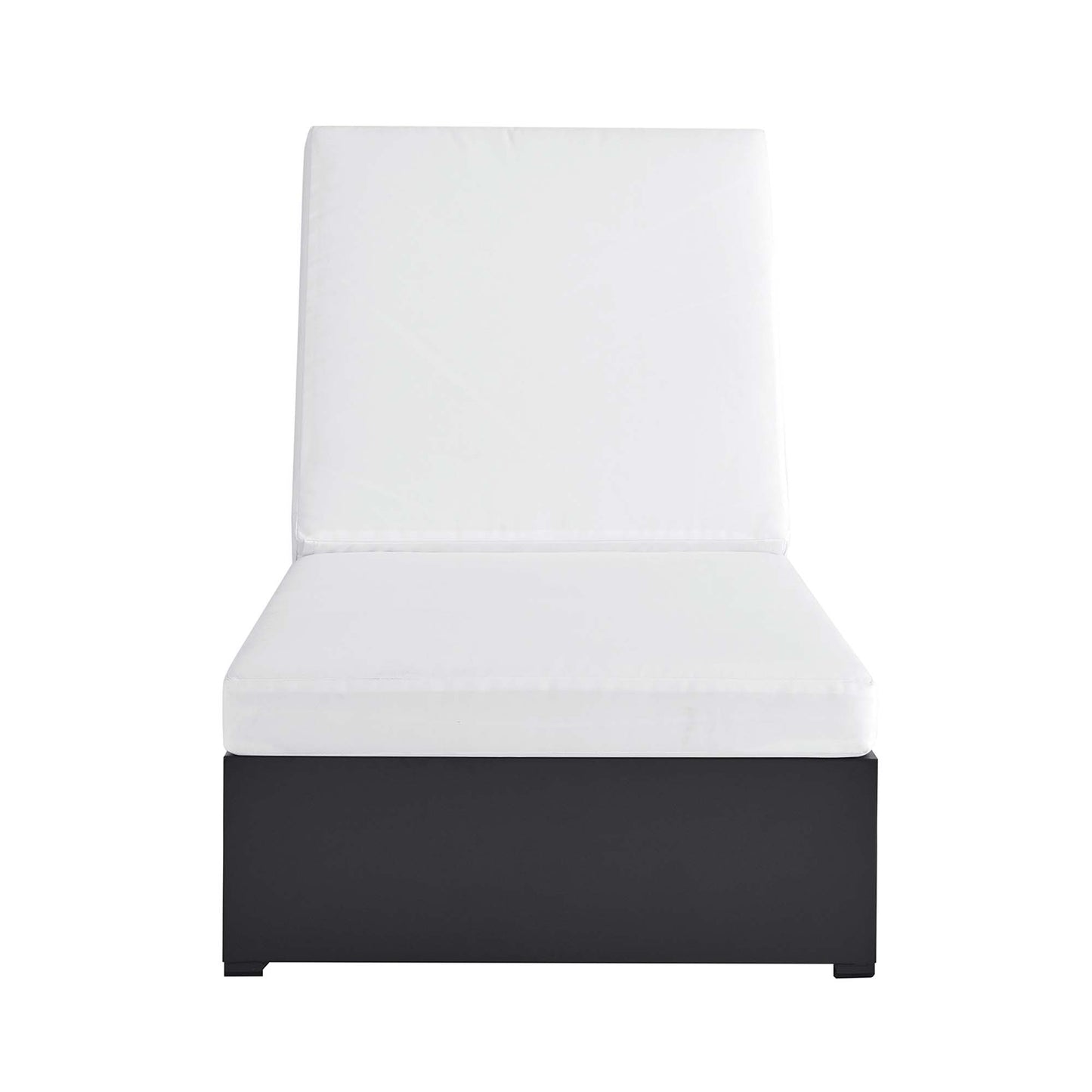 Modway - Tahoe Outdoor Patio Powder-Coated Aluminum Chaise Lounge Chair by Modway  Outdoor Furniture Sofa Sectionals White - EEI-6634-GRY-WHI