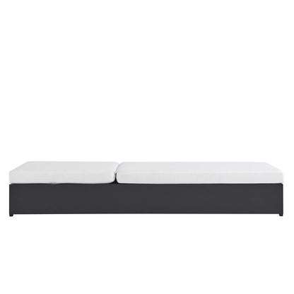 Modway - Tahoe Outdoor Patio Powder-Coated Aluminum Chaise Lounge Chair by Modway  Outdoor Furniture Sofa Sectionals White - EEI-6634-GRY-WHI