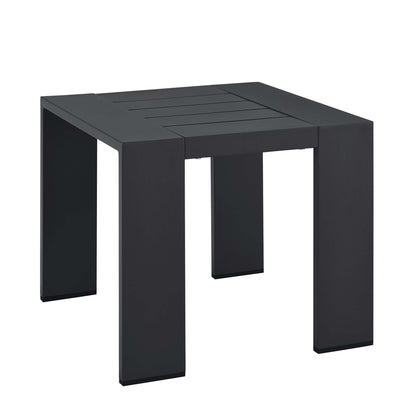 Modway - Tahoe Outdoor Patio Powder-Coated Aluminum End Table by Modway  Outdoor Furniture Bar and Dining Gray - EEI-6635-GRY