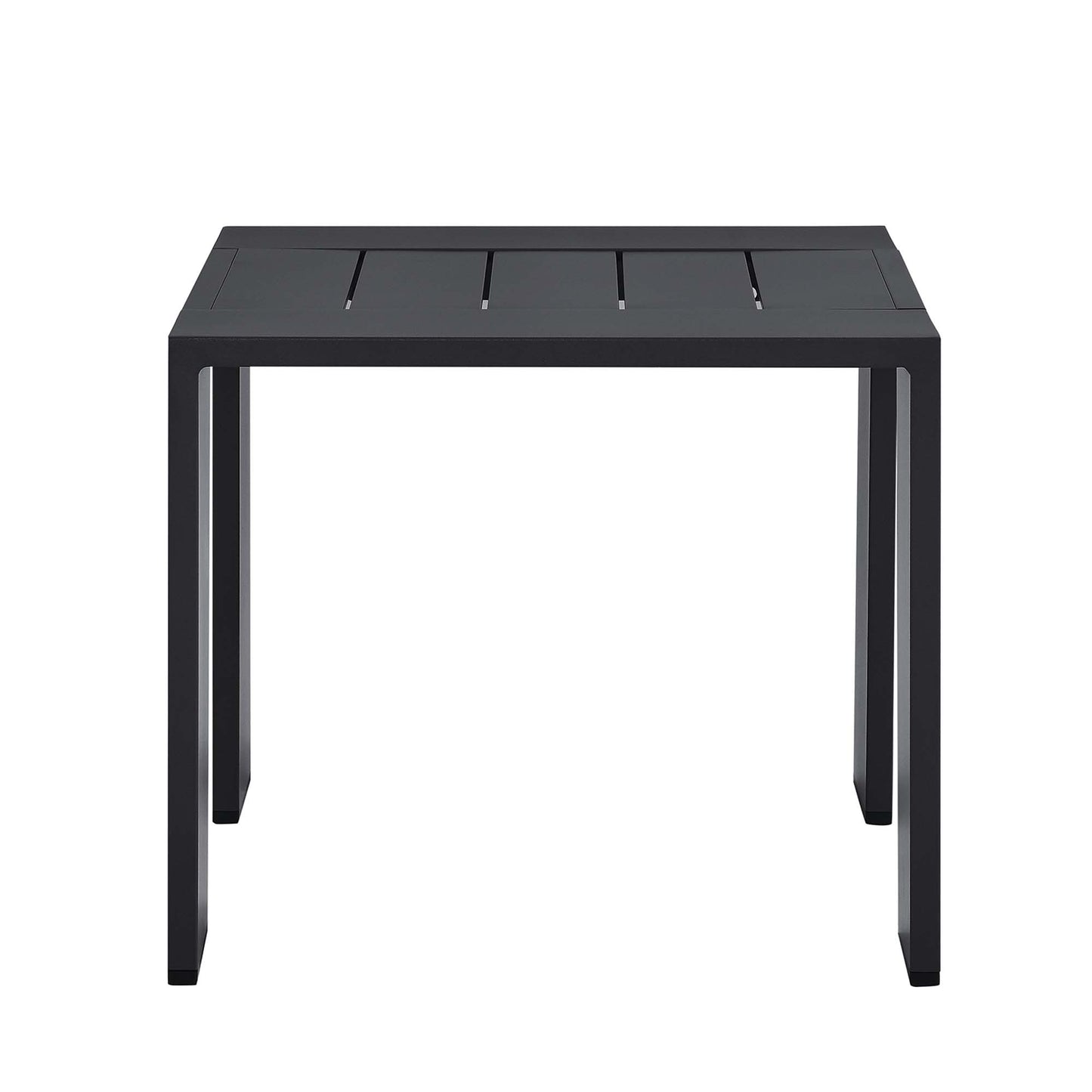 Modway - Tahoe Outdoor Patio Powder-Coated Aluminum End Table by Modway  Outdoor Furniture Bar and Dining Gray - EEI-6635-GRY