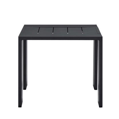 Modway - Tahoe Outdoor Patio Powder-Coated Aluminum End Table by Modway  Outdoor Furniture Bar and Dining Gray - EEI-6635-GRY