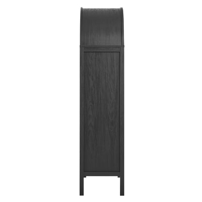 Modway - Tessa Tall Arched Storage Display Cabinet by Modway  Living Room Decor Black - EEI-6638-BLK
