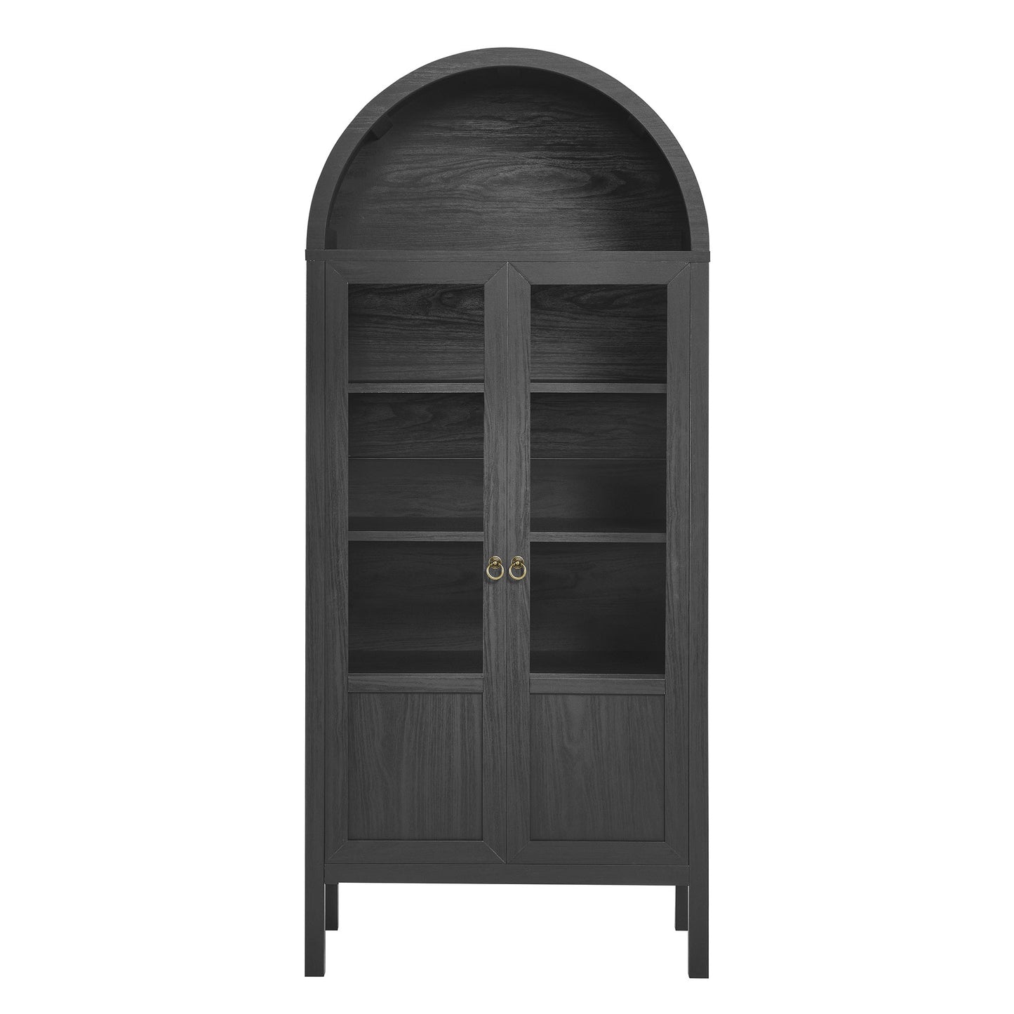 Modway - Tessa Tall Arched Storage Display Cabinet by Modway  Living Room Decor Black - EEI-6638-BLK