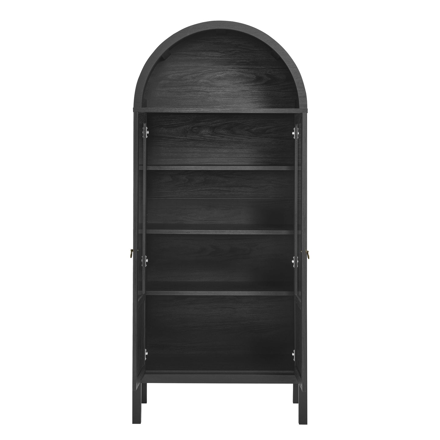 Modway - Tessa Tall Arched Storage Display Cabinet by Modway  Living Room Decor Black - EEI-6638-BLK