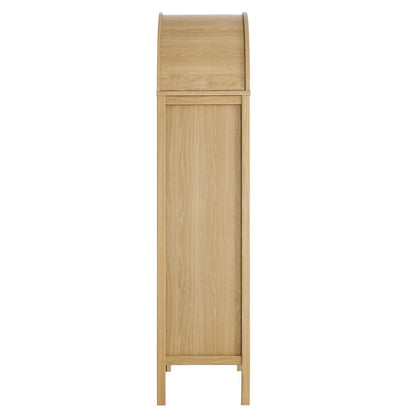 Modway - Tessa Tall Arched Storage Display Cabinet by Modway  Living Room Decor Brown - EEI-6638-OAK