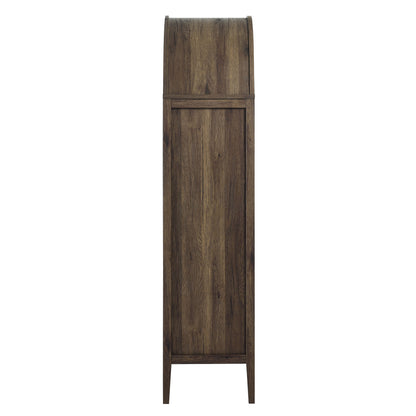 Modway - Nolan Tall Arched Storage Display Cabinet by Modway  Living Room Decor Brown - EEI-6639-WAL-HCK