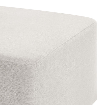 Modway - Callum Large 28" Square Woven Heathered Fabric Upholstered Ottoman by Modway  Living Room Sofas and Armchairs White - EEI-6642-HEI