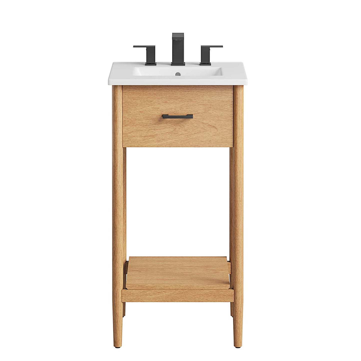 Modway - Zaire 18" Bathroom Vanity by Modway  Bathroom Vanities White - EEI-6658-NAT-WHI