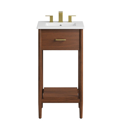 Modway - Zaire 18" Bathroom Vanity by Modway  Bathroom Vanities White - EEI-6658-WAL-WHI