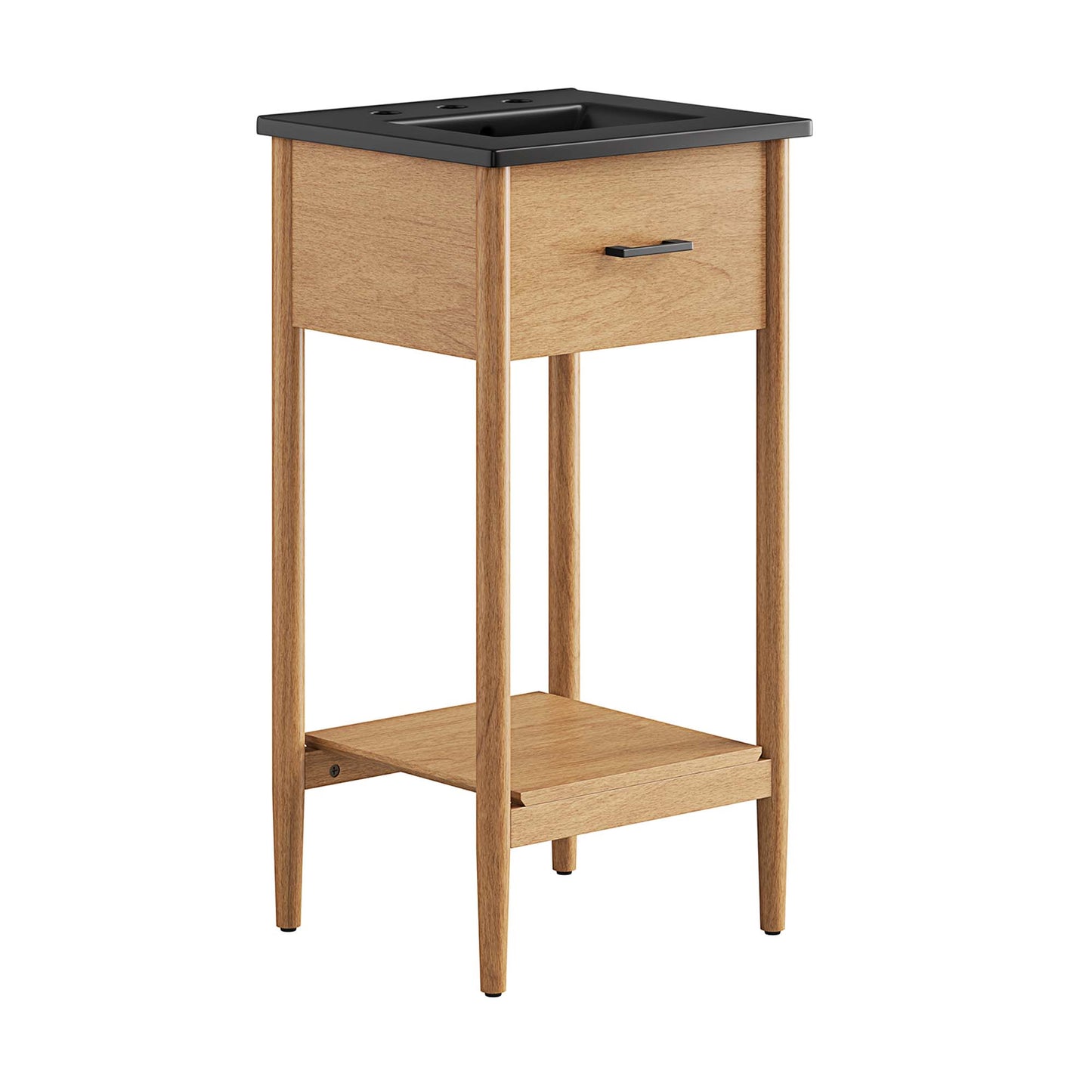 Modway - Zaire 18" Bathroom Vanity by Modway  Bathroom Vanities Black - EEI-6659-NAT-BLK