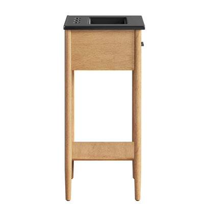 Modway - Zaire 18" Bathroom Vanity by Modway  Bathroom Vanities Black - EEI-6659-NAT-BLK