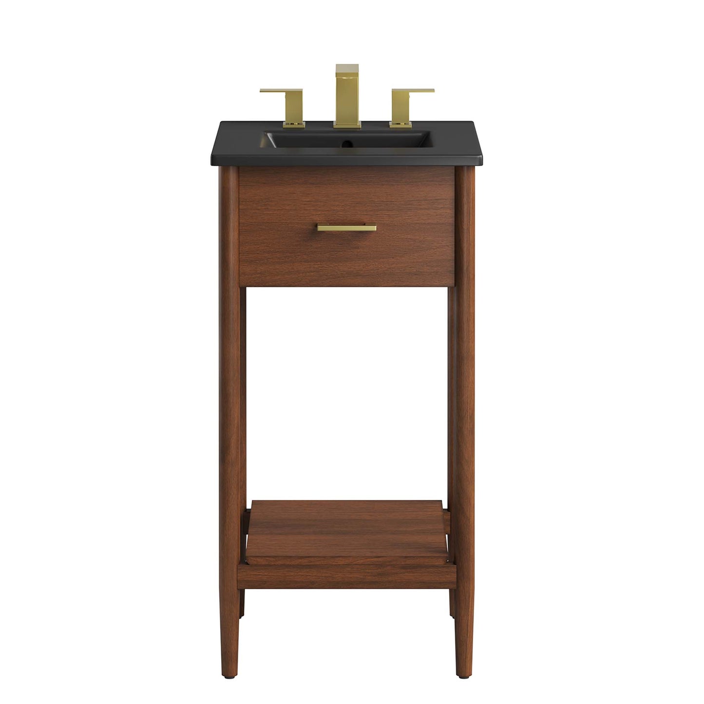 Modway - Zaire 18" Bathroom Vanity by Modway  Bathroom Vanities Black - EEI-6659-WAL-BLK