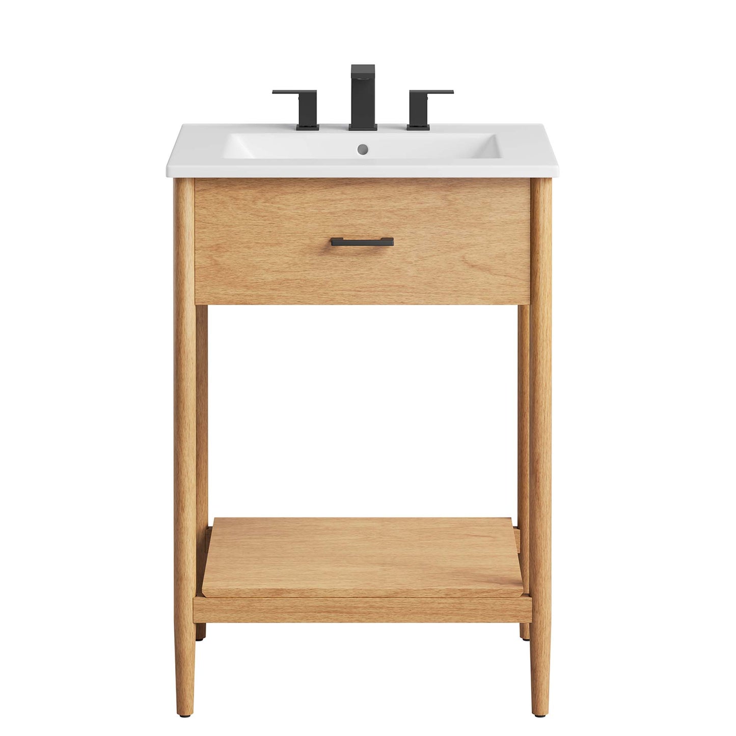 Modway - Zaire 24" Bathroom Vanity by Modway  Bathroom Vanities White - EEI-6660-NAT-WHI