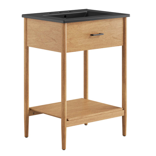 Modway - Zaire 24" Bathroom Vanity by Modway  Bathroom Vanities Black - EEI-6661-NAT-BLK