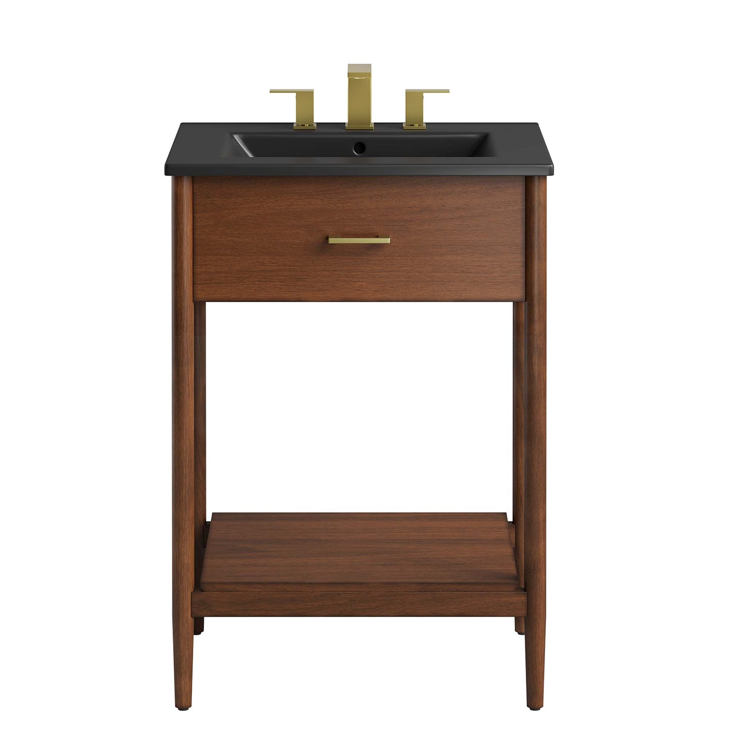 Modway - Zaire 24" Bathroom Vanity by Modway  Bathroom Vanities Black - EEI-6661-WAL-BLK