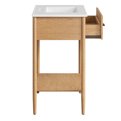 Modway - Zaire 30" Bathroom Vanity by Modway  Bathroom Vanities White - EEI-6662-NAT-WHI