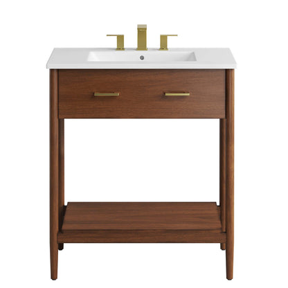 Modway - Zaire 30" Bathroom Vanity by Modway  Bathroom Vanities White - EEI-6662-WAL-WHI